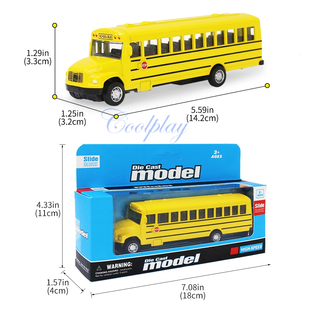 Simulation Legierung Zurückziehen Schulbus kinder Trägheit Spielzeug Auto Modell Interaktive Bildung Junge Geschenke Spielzeug Auto Sammlung – Detail 11