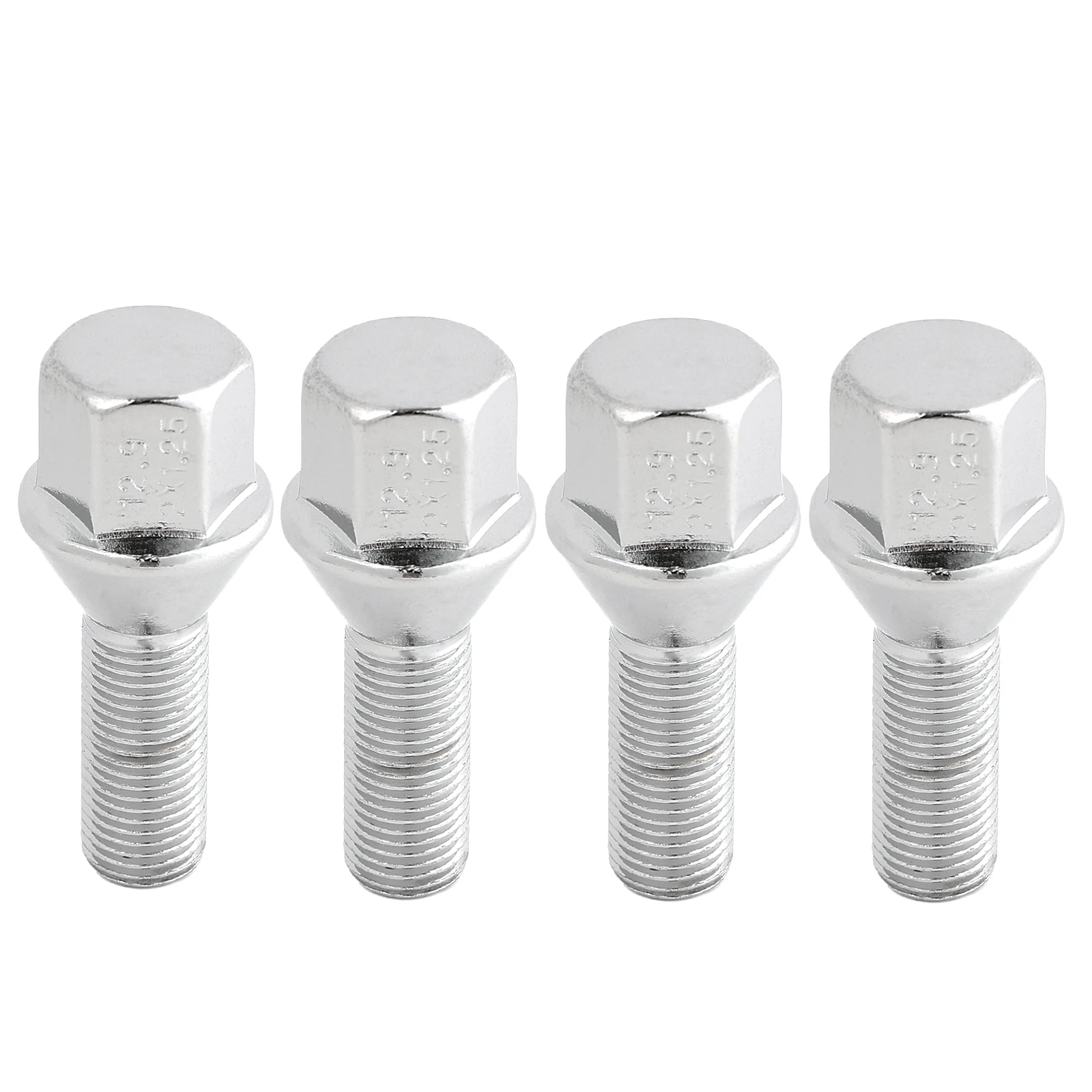 4Pcs Car M12× 1.25 Wheel Studs Lug Bolts Silver 28mm Truck Parts Tool For Jeep Renegade Cherokee Compass Chrysler 200 Dodge Dart