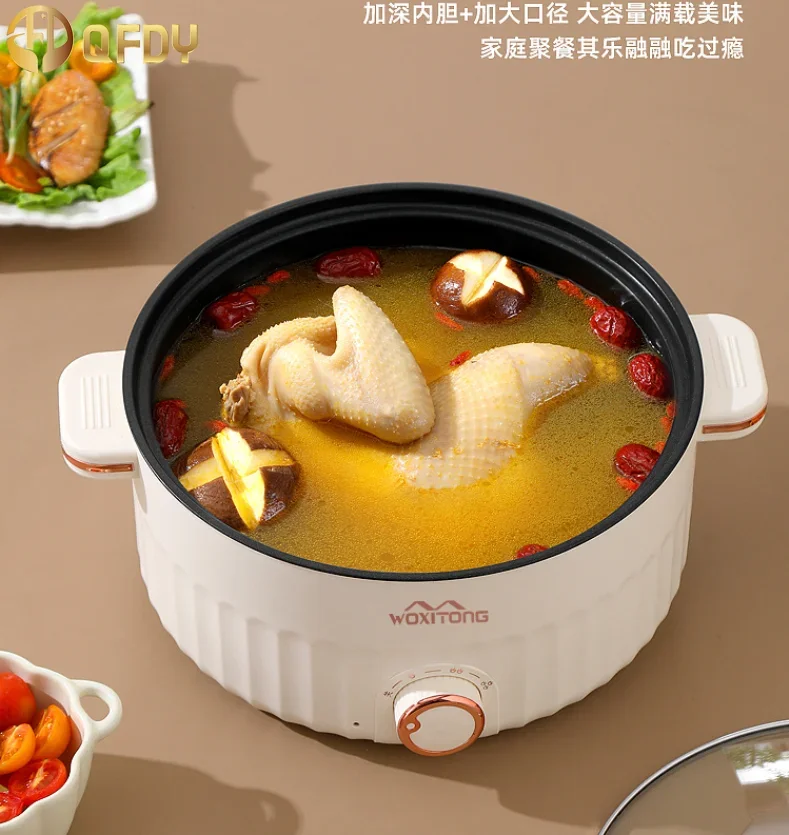 Electric Cooker Multi functional Stir Frying Dish Home Cooking Integrated Pot Dormitory Small Electric Cooker Electric Hot Pot