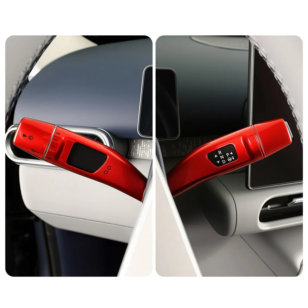 

2 Pcs Shift Lever Protective Cover ABS Material Interior Accessories Fit For Leapmotor A10 Decorative Cover For Wiper Gear Lever
