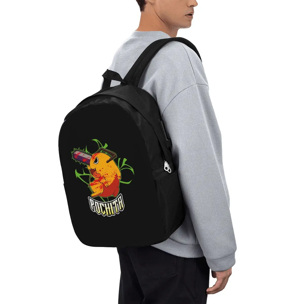 

Pochita Ramen Chainsaw Man Anime Backpack Travel Notebook Bag Computer College Student School Bag Laptop Shoulder Bags