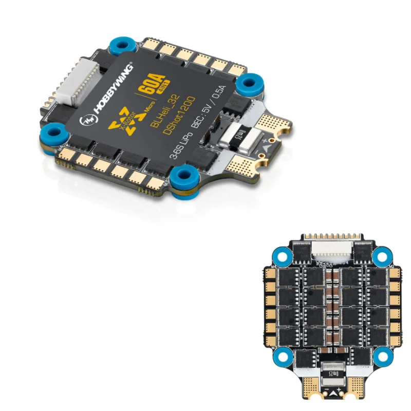 Контроллер полета Hobbywing XRotor F7 с XRotor Micro 40A 60A 4in1 BLHeli-32 DShot1200 для гоночного квадрокоптера FPV