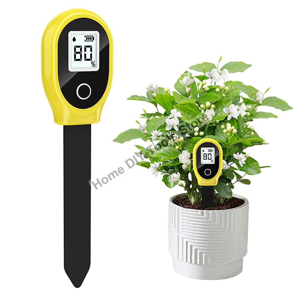 SGS10 Soil Moisture Detector Tester LCD Digital Soil Water Content Analyzer Meter Hygrometer for Planting Potted Garden Flower