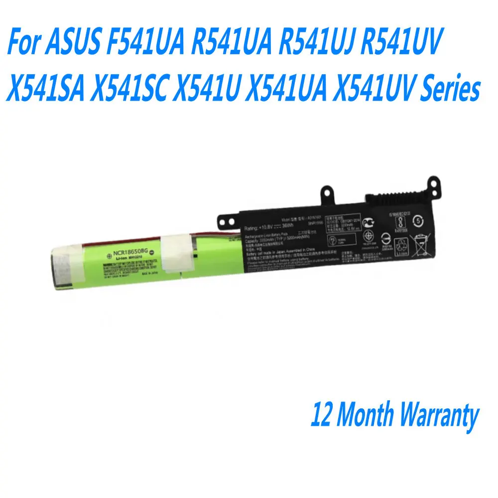 

New 10.8V 36Wh A31N1601 Laptop Battery For ASUS F541UA R541UA R541UJ R541UV X541SA X541SC X541U X541UA X541UV Series