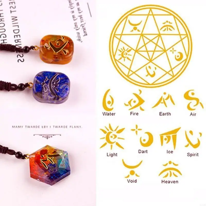 

Copper Orgonite Sticker Supplies Pyramid Epoxy Resin Crafts Decorate Tool