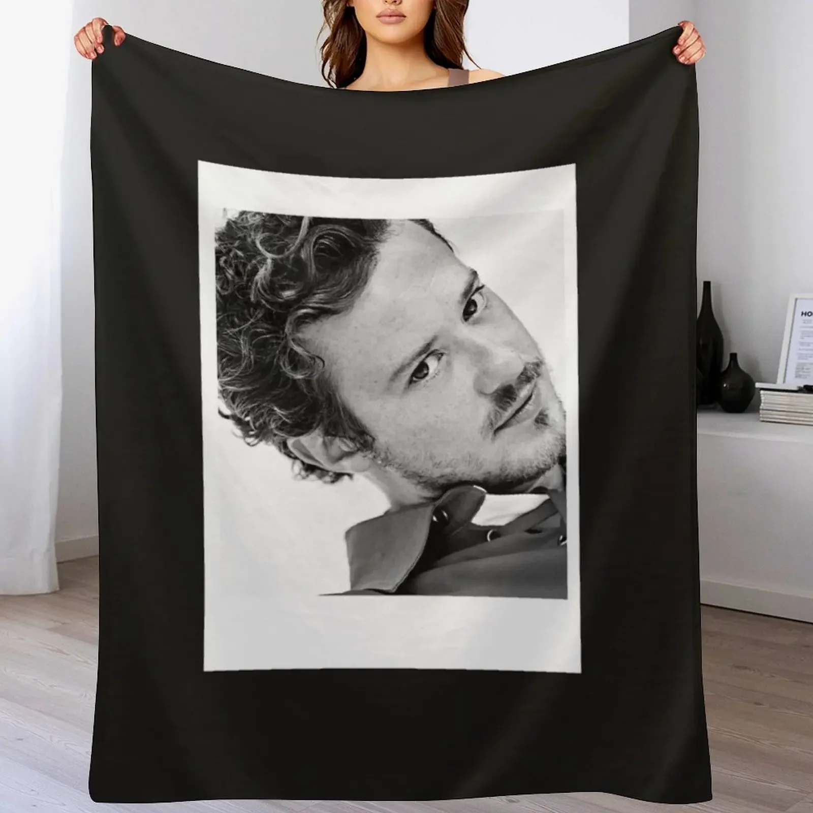

Joseph Quinn Photo Throw Blanket Thins Furrys Baby Hairys Blankets