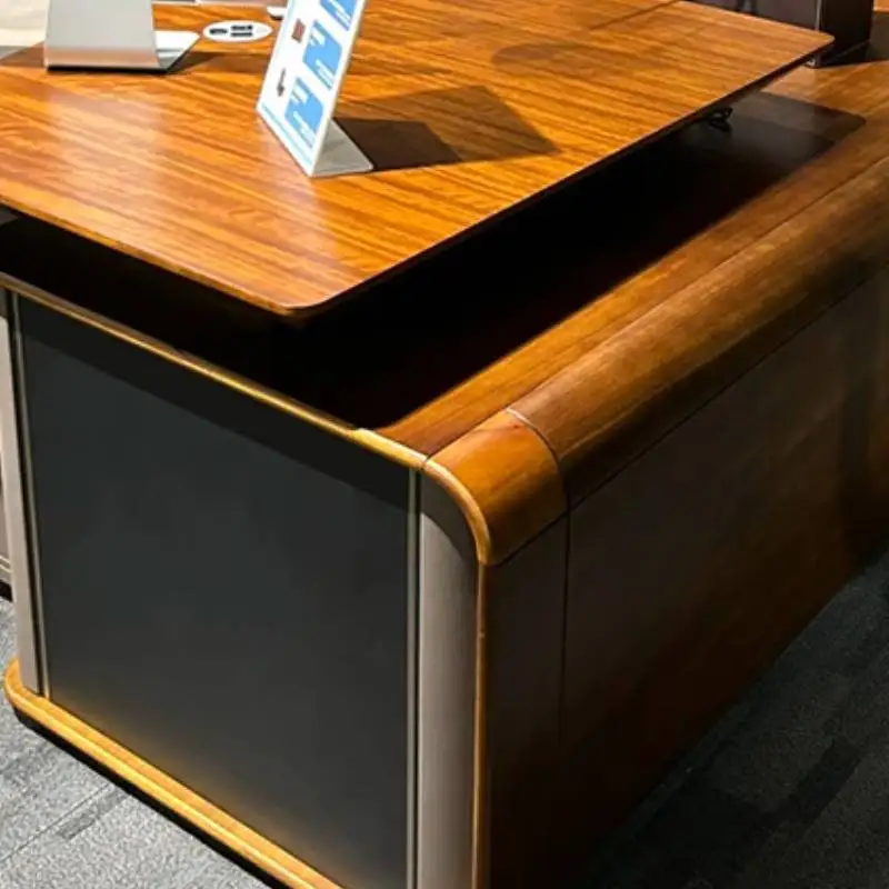 Coffee Workbench Office Desk L Shape Console Desktops Drawers Gaming Desk Minimalist Stand Mesa De Computador Office Furniture