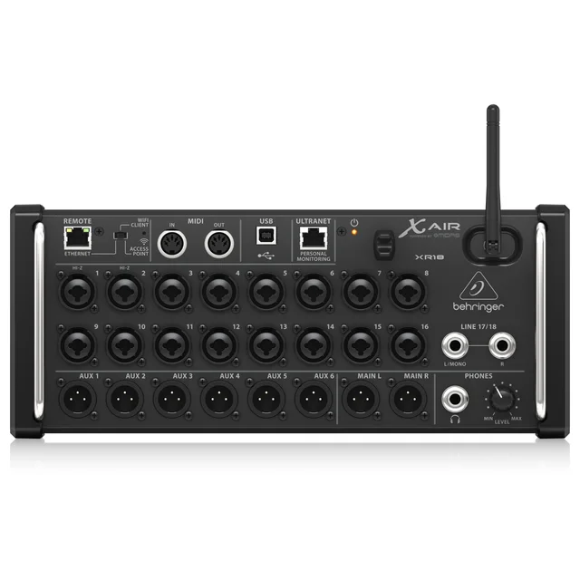 IPadおよびAndroidタブレット用のBehringer-XR18デジタルミキサー,12バス,18チャンネル,16のプログラム可能なミデコードレススタンプ  - AliExpress