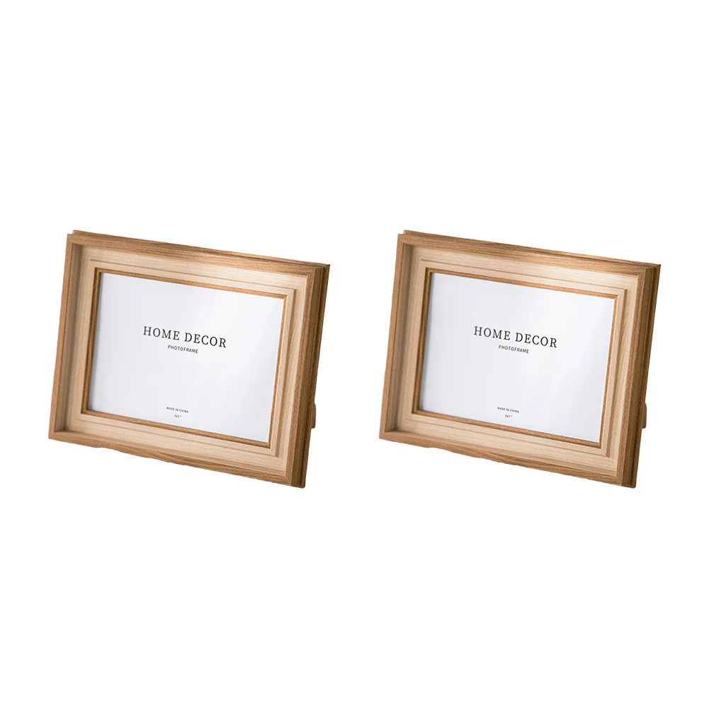 Photo frame pair designed for 12 7 x 17 8 cm photos combining minimalist style with sturdy construction for lasting use