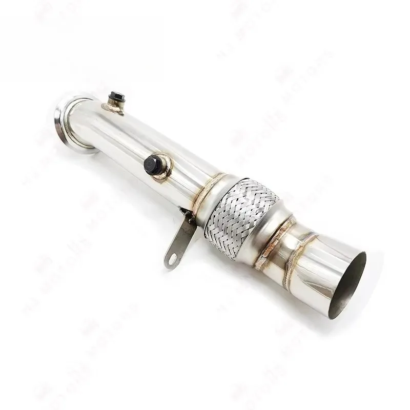 High Flow Stainless Steel Exhaust Downpipe for 2010-2014 535i and 535ix F10 and F11 Gran Turismo F07 640i F06 F12 and F13 Coupe