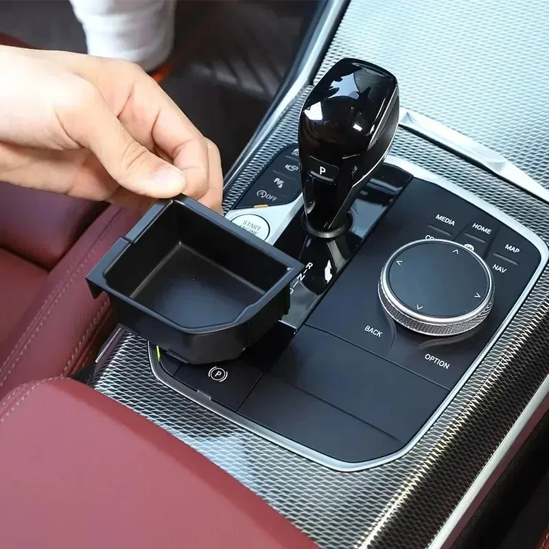 For BMW X5 X6 Z4 G05 G06 G29 2020-2024 ABS Car Central Control Gear Storage Box Mobile Phone Box Interior Car Accessories LHD
