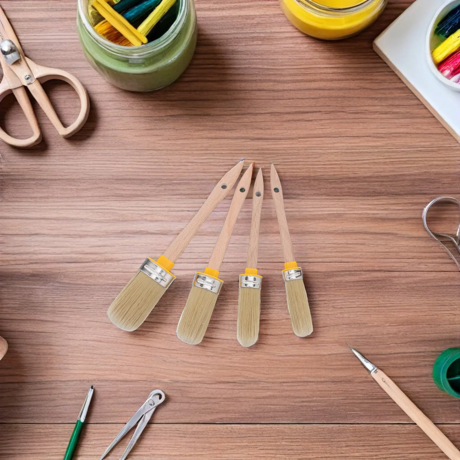 Conjunto de 4 Pincéis Ovais pa - Detailing Brush Set avaliação e preço