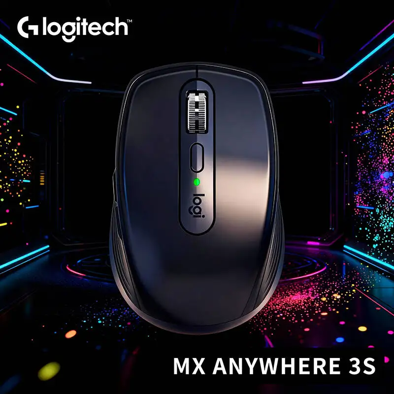 

Logitech MX Anywhere 3S Wireless Mouse - 8000 DPI, MagSpeed Wheel,Anti slip ,Silent Buttons, Office & Travel, Multi-OS Support
