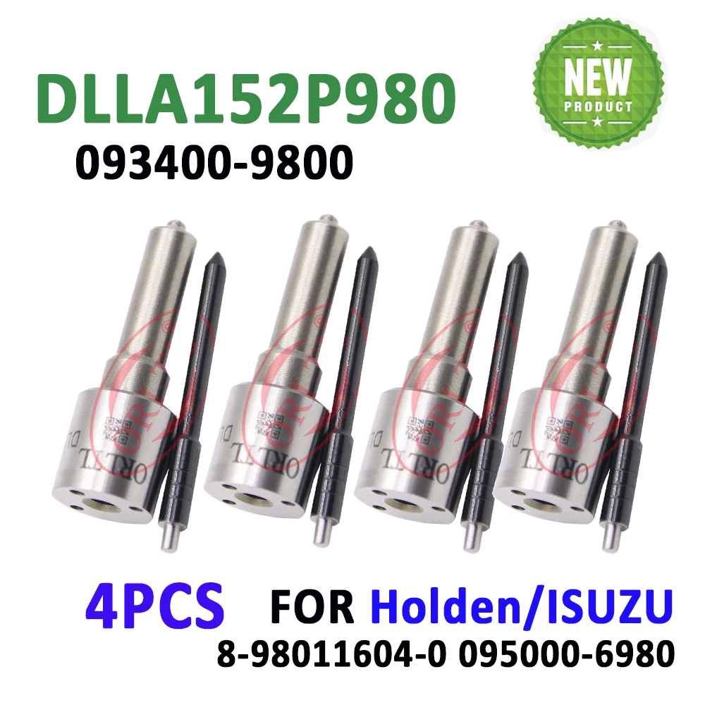 

4pcs DLLA152P980 Common Rail Nozzle DLLA 152P980 DLLA 152P 980 Diesel Fuel Injector Nozzle DLLA 152 P 980 for Isuzu 095000-6980