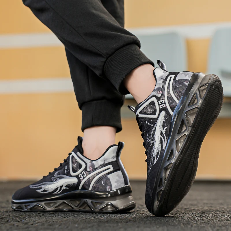 

Men's Fashion Basketball Shoes Anti-Slip Wear-Resistant Casual Sports Footwear with Strong Jumping Ability Trendy And Stylish