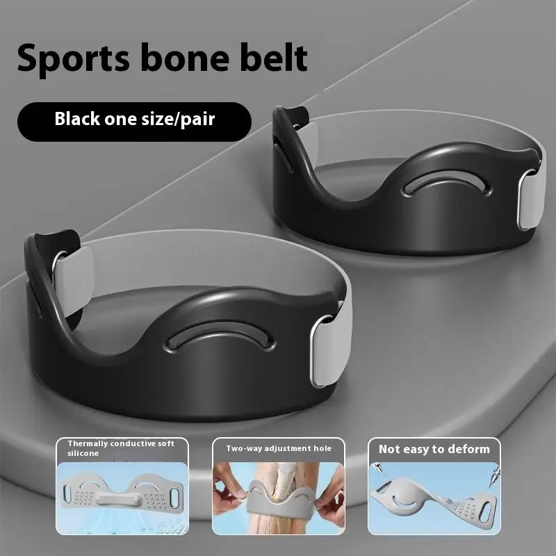 Rodilleras de silicona para tendón rótula, Protector de soporte de rodilla ligero y Flexible, elástico transpirable, 1/2 Uds.