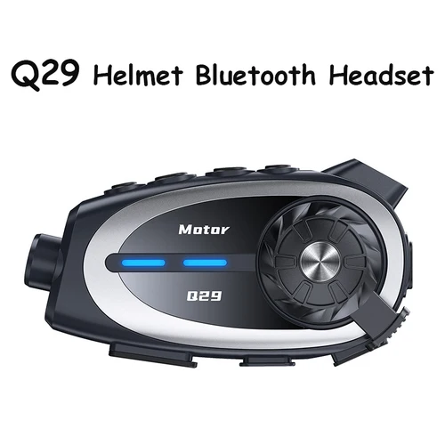 Grabadora de auriculares para casco de motocicleta Q29, comunicador inalámbrico HD de 1080P, cámara de salpicadero para Moto, grabadora de vídeo WiFi resistente al agua gran angular