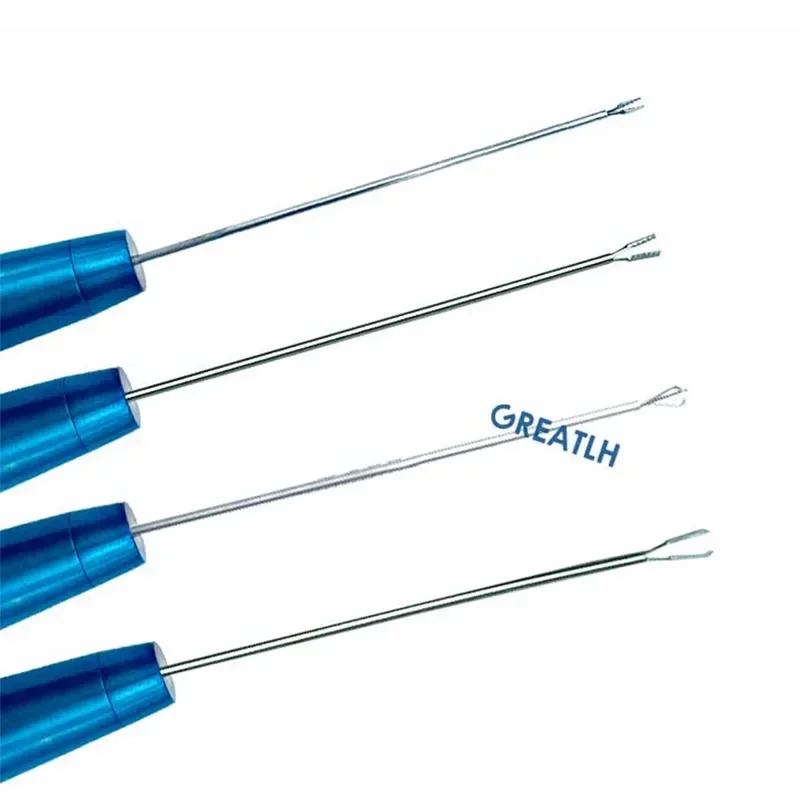 1pcs Titanium Alloy 25G Retinal Capsulorhexis Forceps Straight Serrated Forceps Ophthalmic Instruments