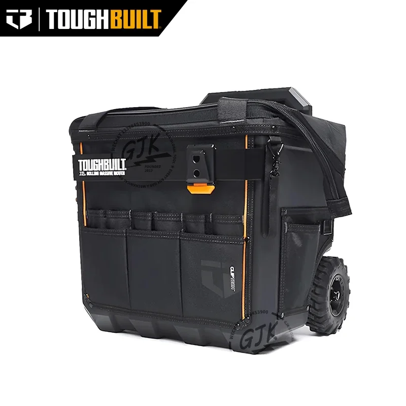 TOUGHBUILT X-Large Rolling Massive Mouth Bag Multi-functional Waterproof Push-pull Toolkit Tool Bag Tool Pouch TB-CT-61-18