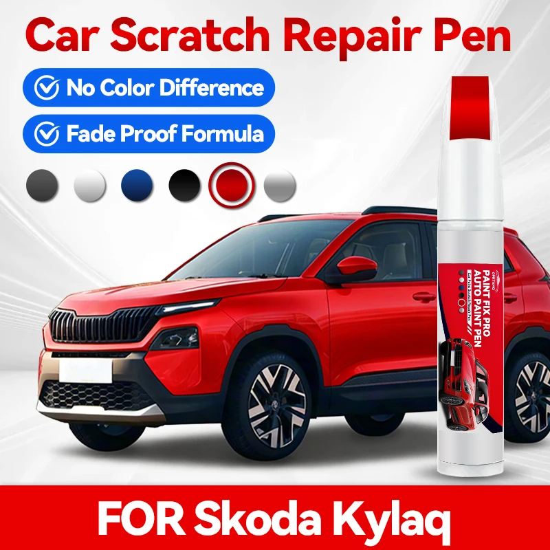 Карандаш для подкраски автомобильной краски для Skoda Kylaq, акриловые краски для ремонта автомобильной краски, аксессуары для ухода за автомобилем, автодетейлинг