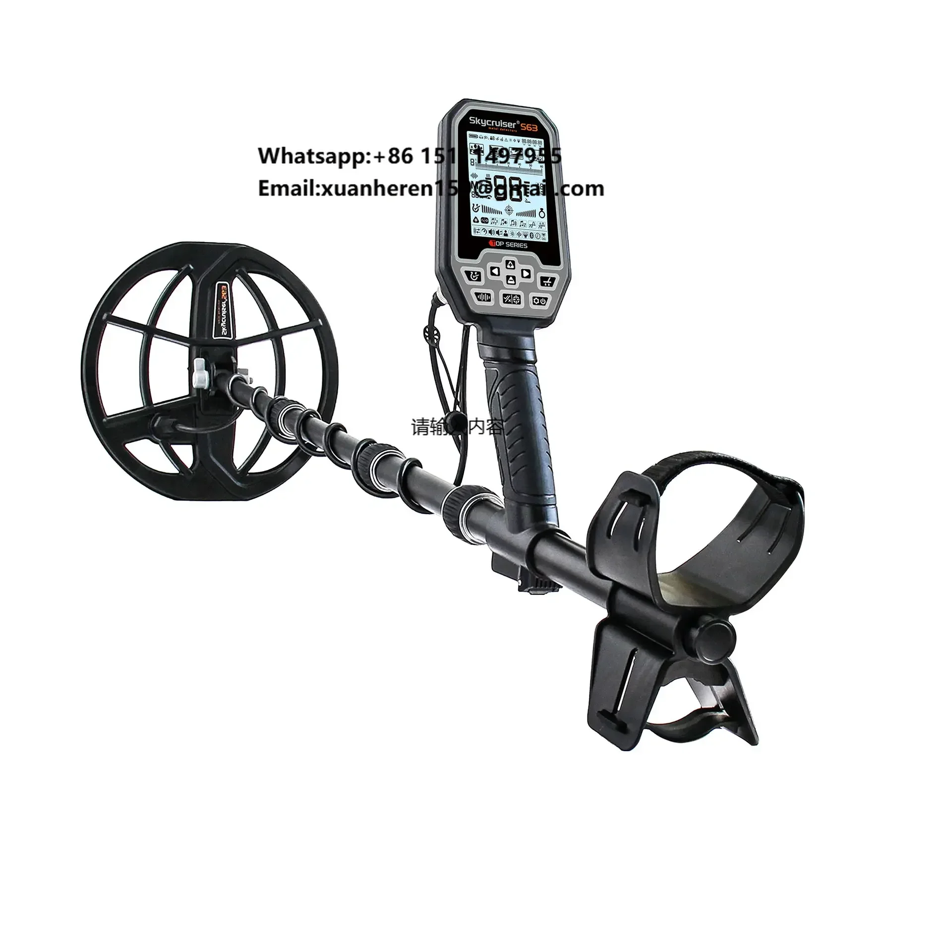 New Multi-Frequency Metal Detector Machine S63 Fully Waterproof Underwater Metal Detector for Long Range Gold Detector