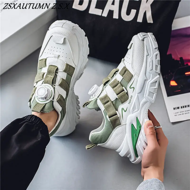 ربيع جديد 2025 الشباب طالب الرياضة أبي أحذية سميكة سوليد كسب الارتفاع أحذية كل مباراة الرجال أحذية أنيقة عادية