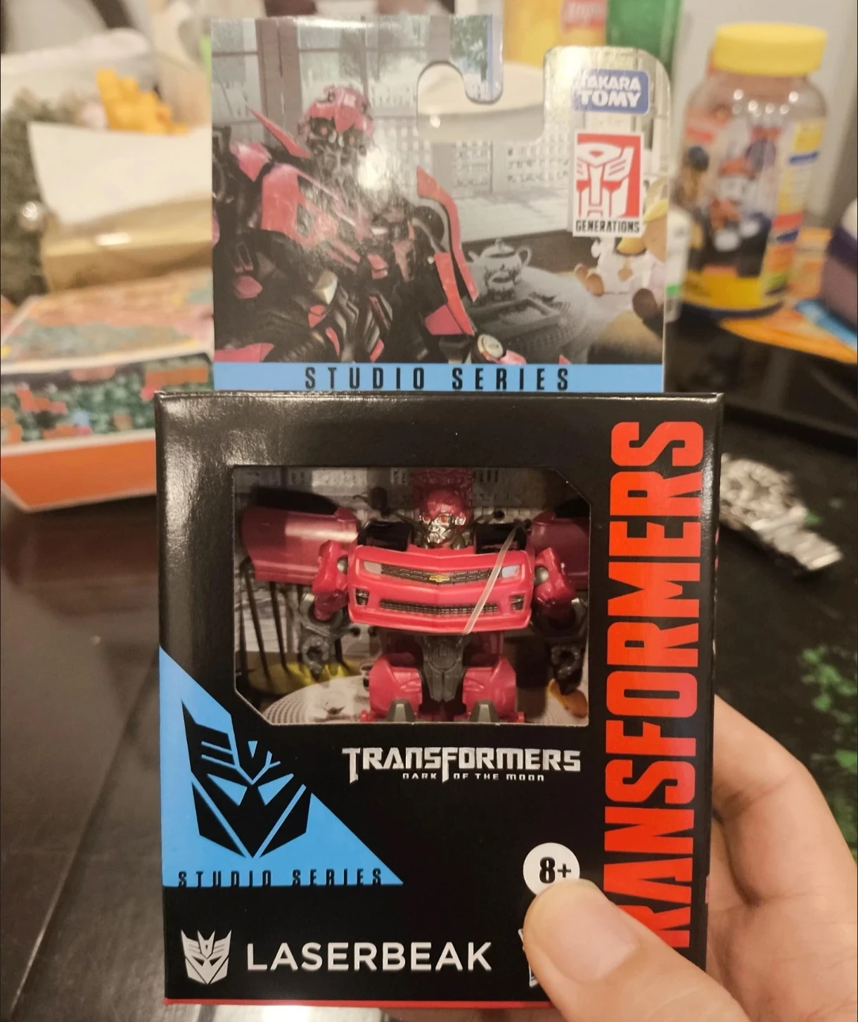 Figurka Transformers Hasbro SS86 Core Level LaserBeak Pink BEE, robot, autobot, kolekcja anime, prezent na święta.
