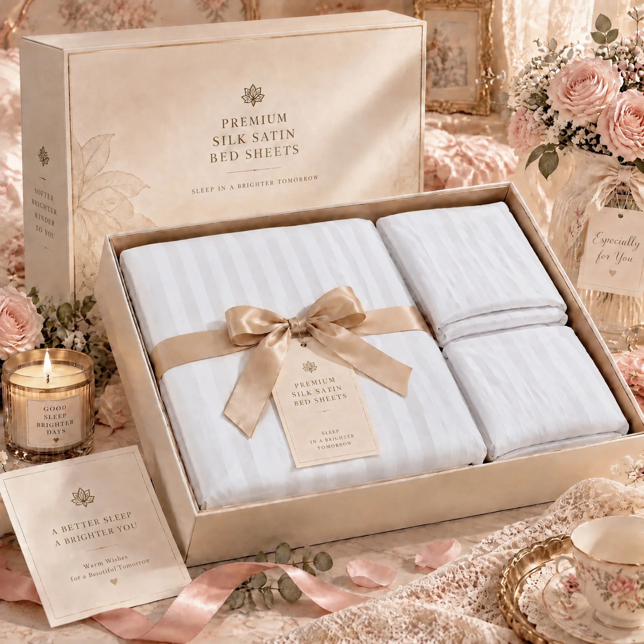800 Thread Count 4-Piece Sheet Set, Sateen Weave Soft Luxury Bedding, 15 Inch Deep Pocket Fitted Sheet, Wrinkle & Fade Resistant, Twin Full Queen King Multi Sizes for Bedroom Decor