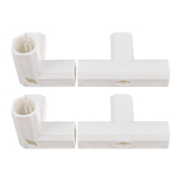 4 Pcs Playpen Accessories Foldable Baby Playyard Indoor White Children Fence Adjustable Shape Safe Connectors Easy Installation