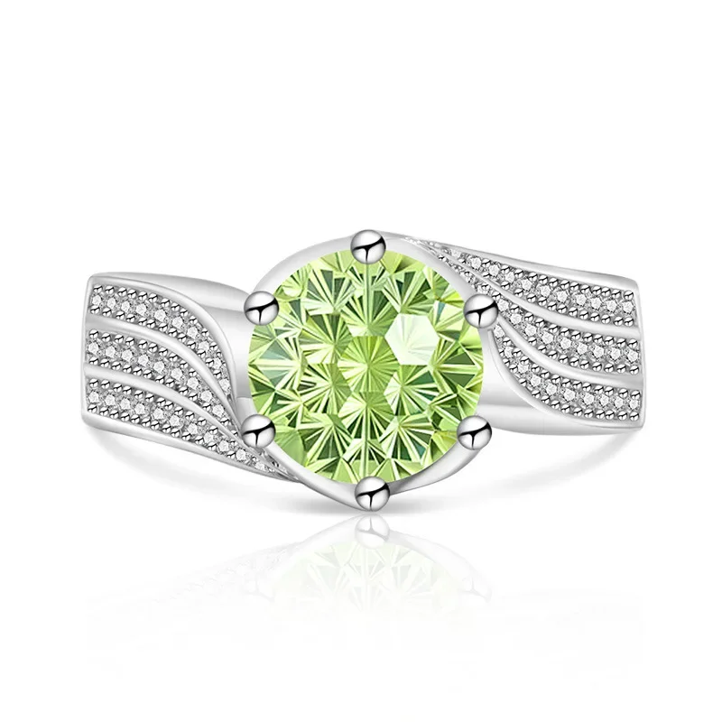 Im Jahr 2026 erscheint der klassische 925 Silber 'Drei Leben, Drei Lieben' Ring mit wunderschönem Schnitt. Der Bezaubernde Papara Diamant Damenstil – Detail 11