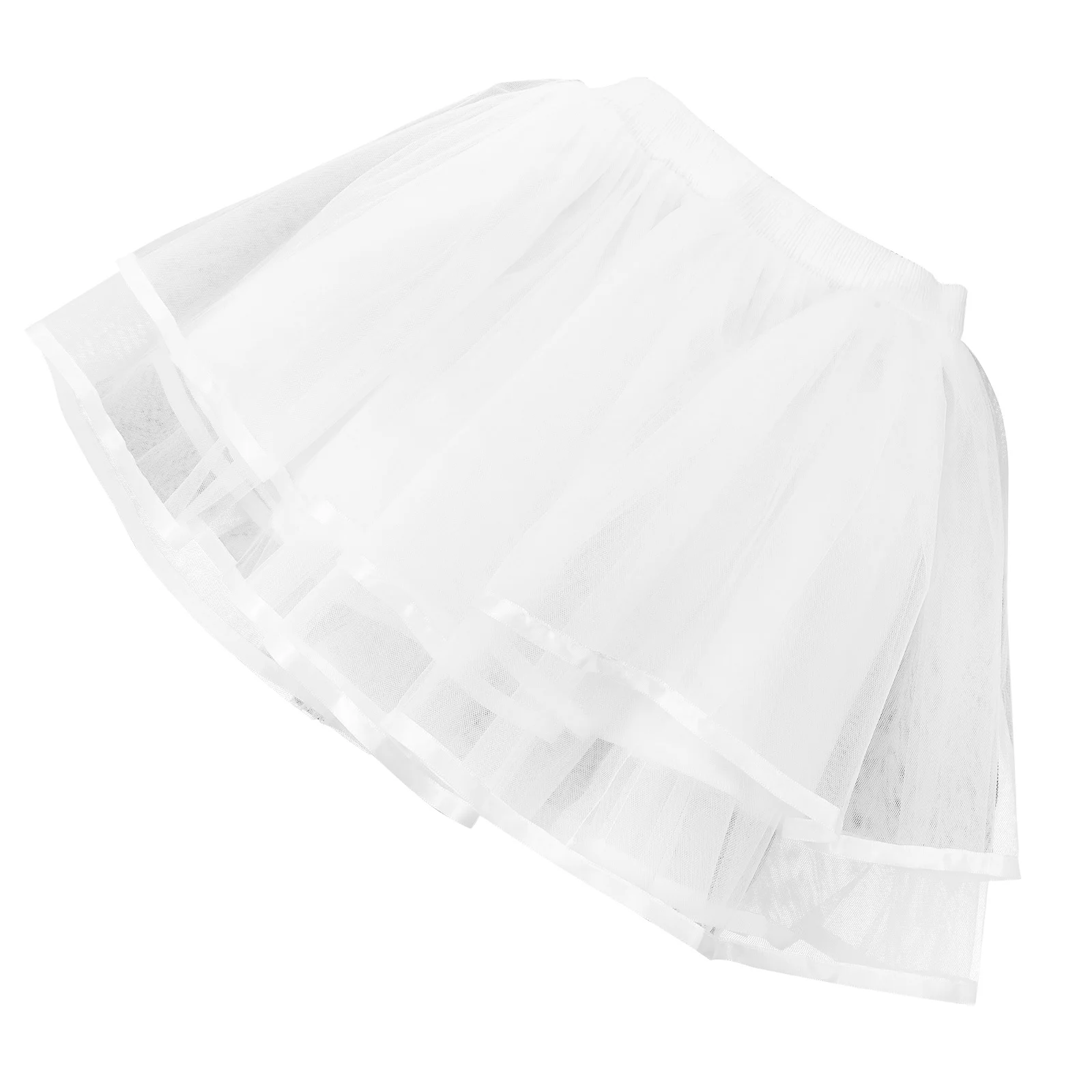 

Soft Tulle Petticoat Lolita Skirt 3-Layer Short Underskirt Enhance Shape Wedding Dress for Bride Under Skirt for Dress