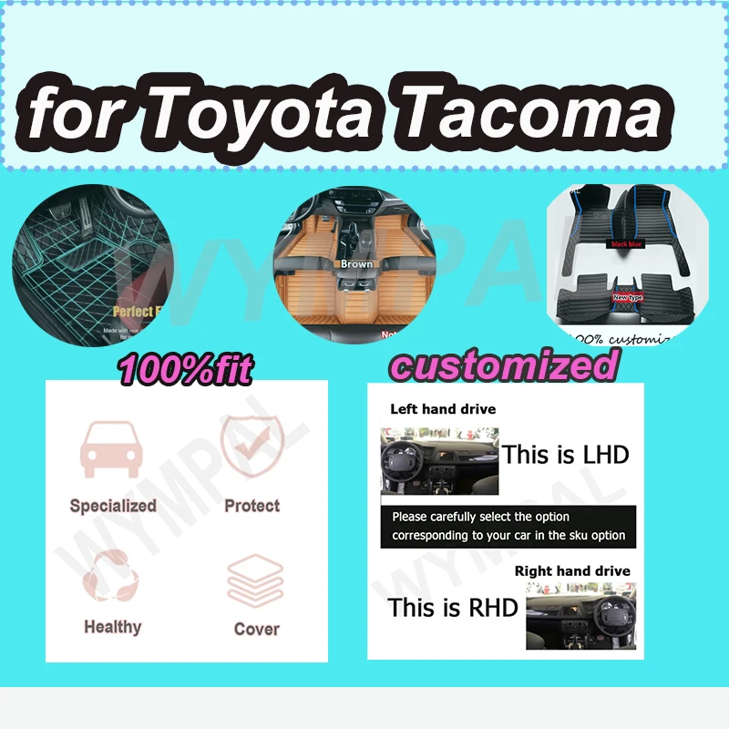 

LUXURY Car Floor Mat For Toyota Tacoma N220 N240 N250 N260 N270 2005~2015 Dirt-resistant Pads Floors Carpets