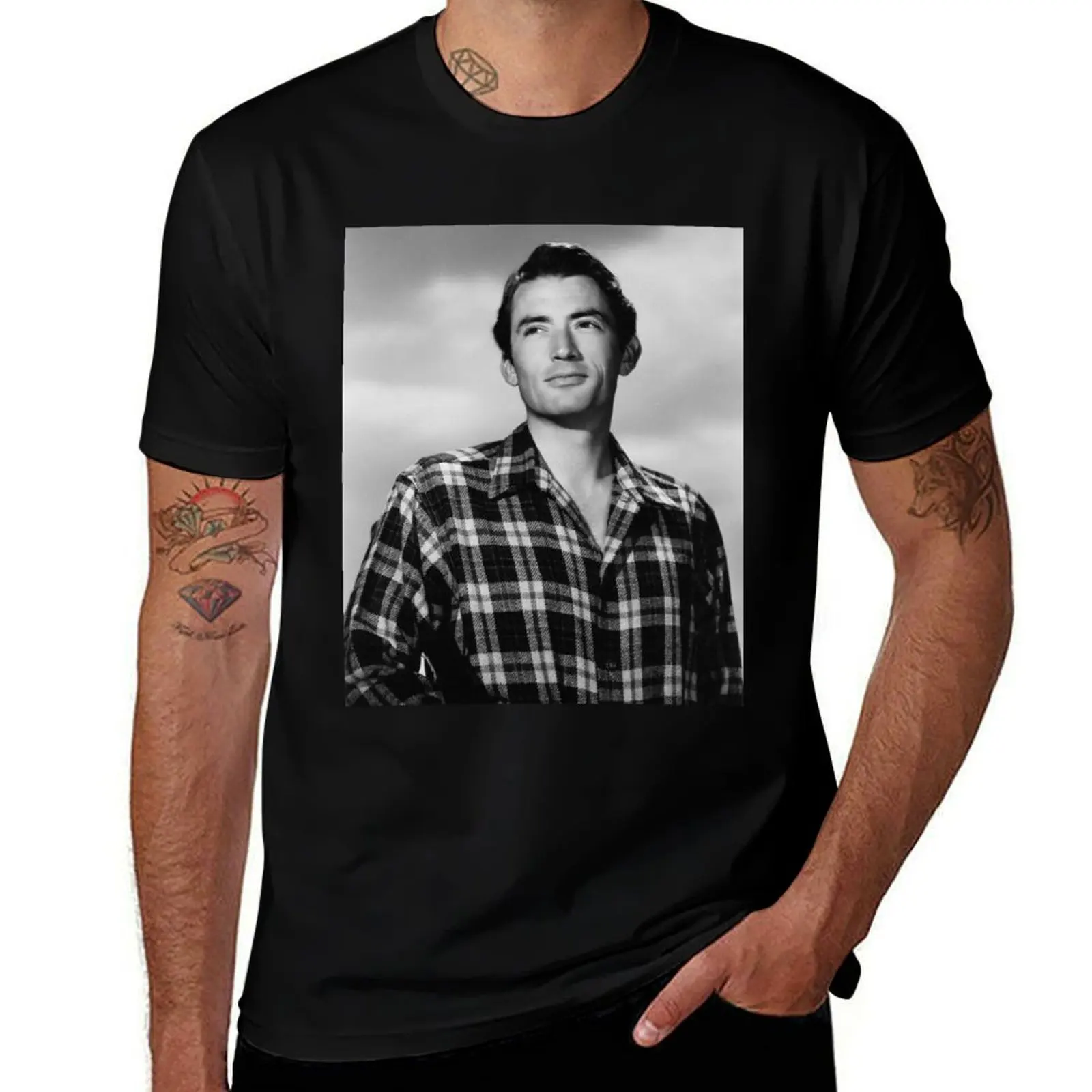 

Gregory Peck T-Shirt Sports Casual Breathable Tee Shirt