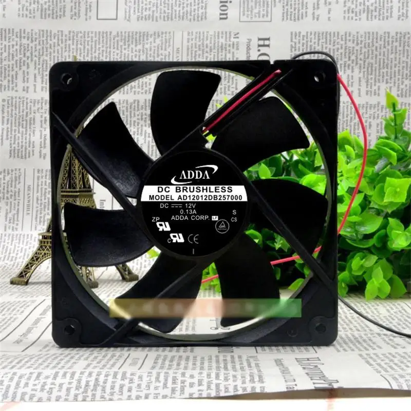 

New For Original ADDA AD12012DB257000 12CM Desktop Computer Chassis Ultra Quiet Cooling Fan