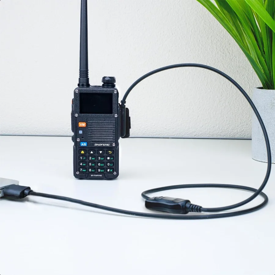 كابل برمجة PC03 USBC شرائح FTDI لأجهزة الراديو Baofeng وKenwood K1 2 Pin TwoWay المتوافقة مع Windows وLinux Easy