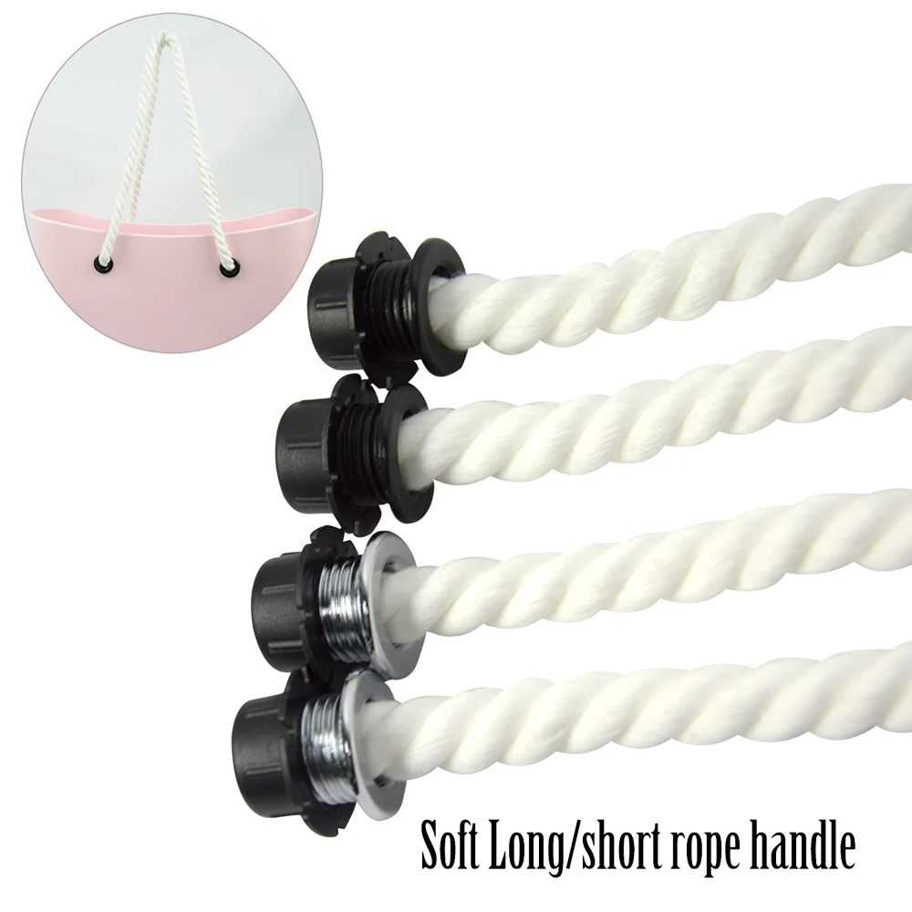 

Новинка, 1 пара длинных коротких мягких белых ручек из пеньковой веревки, ручные лямки подмышки для сумки O Obag