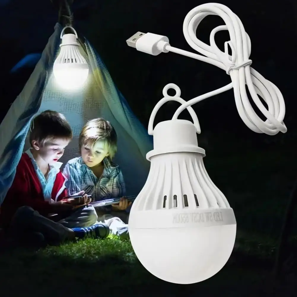 

6500K 5W 7W USB Bulb Mini Light Bulb LED Camping Lamp Night Fishing Hunting Emergency LED Light Bulb Flicker Free Camping Lamp