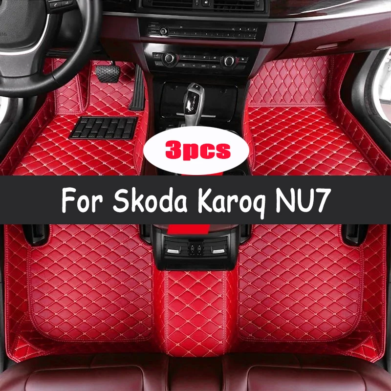 

Автомобильные коврики для Skoda Karoq NU7 2017 ~ 2022 Кожаный напольный коврик Комплект автомобильных ковров Коврики Коврики Внутренние детали Автомобильные аксессуары 2018 2019 2020