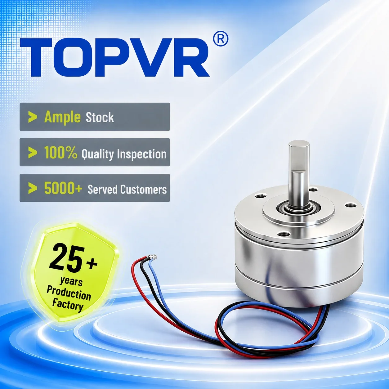 TOPVR 0-5V Hall Effect Angle Sensor Potentiometer 360-Degree Rotation MA36 Non-Contact, High Precision, Long-Life, High Linear