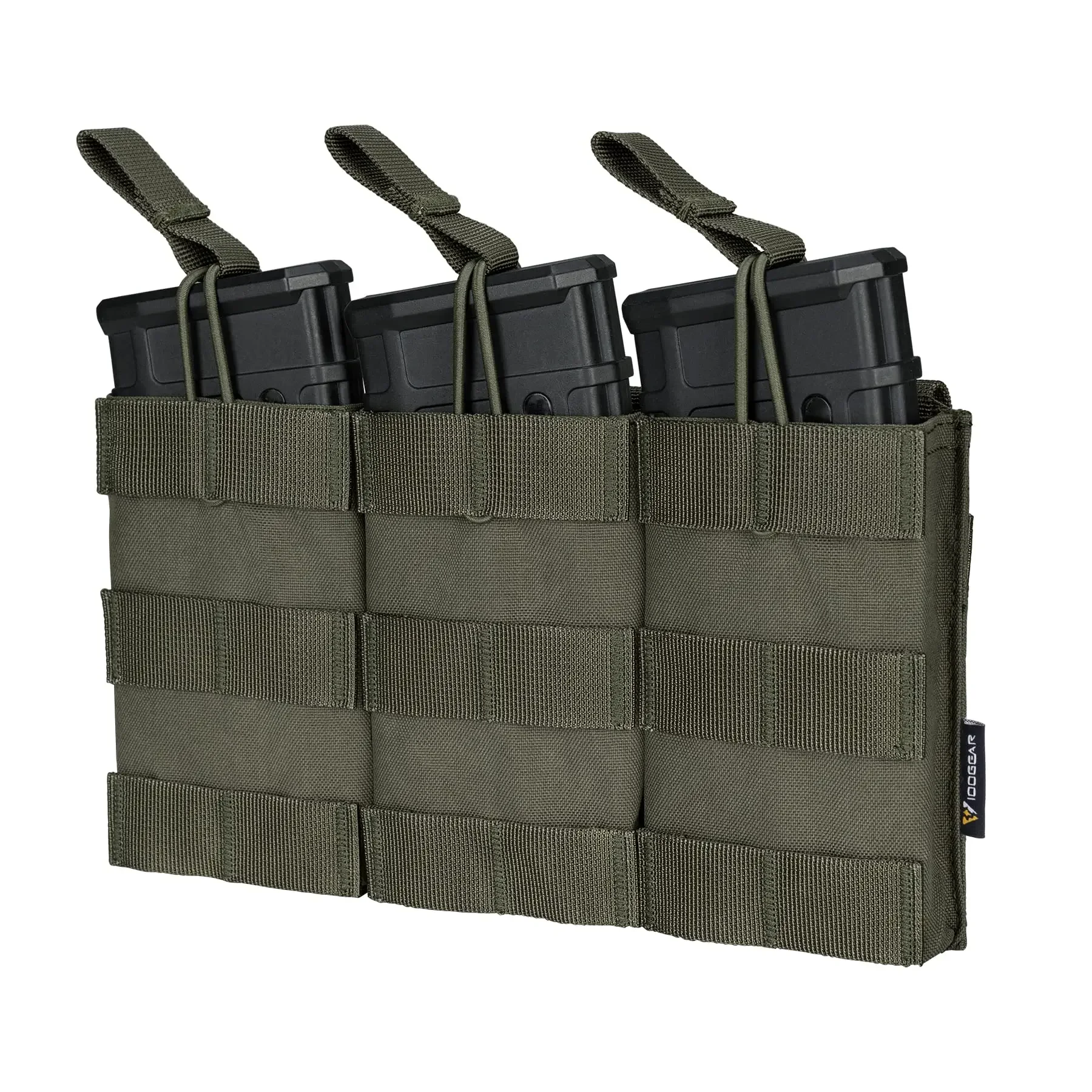 

Triple Mag Pouch Open Top 5.56mm Magazine Pouch Fit for M4 M16 AR-15 Tactical Molle Mag Carrier 600D Nylon Airsoft Hunting Milit