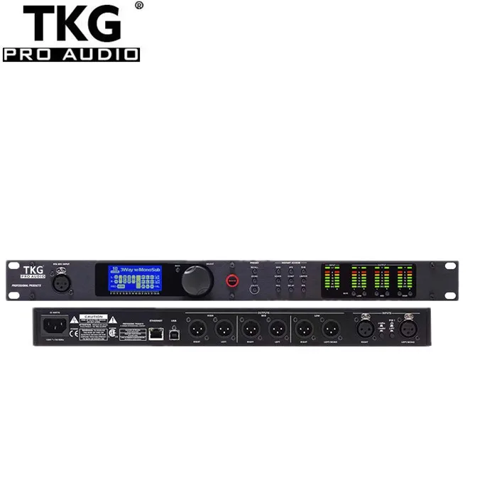 TKG  Audio Processor PA2 2 Input 6 Output Professional Audio Processor stage performance audio processor speaker processor