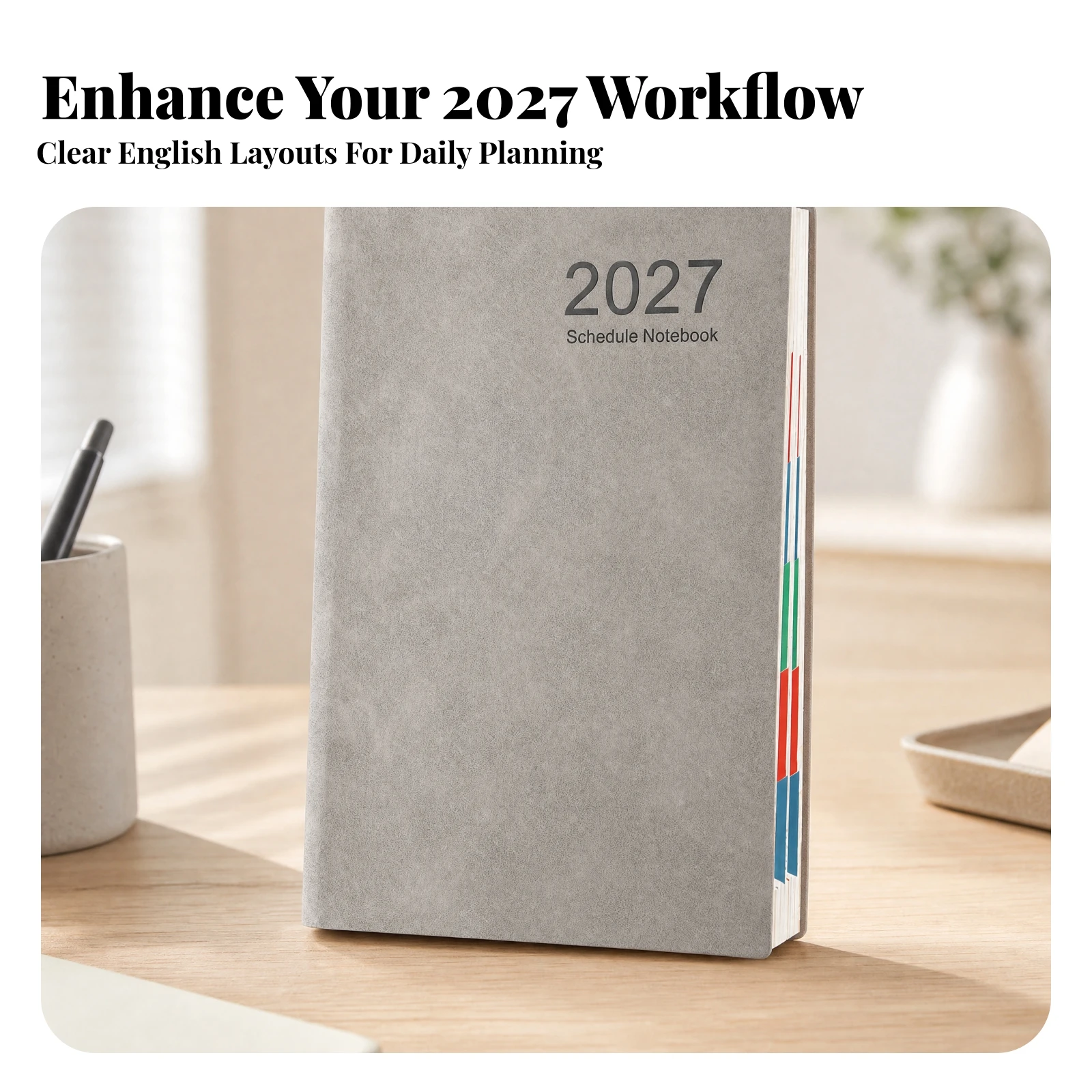 2027-english-schedule-planner-notebook-soft-touch-12-month-schedule-planner-a5-planning-notebook-portable-sturdy-for-work