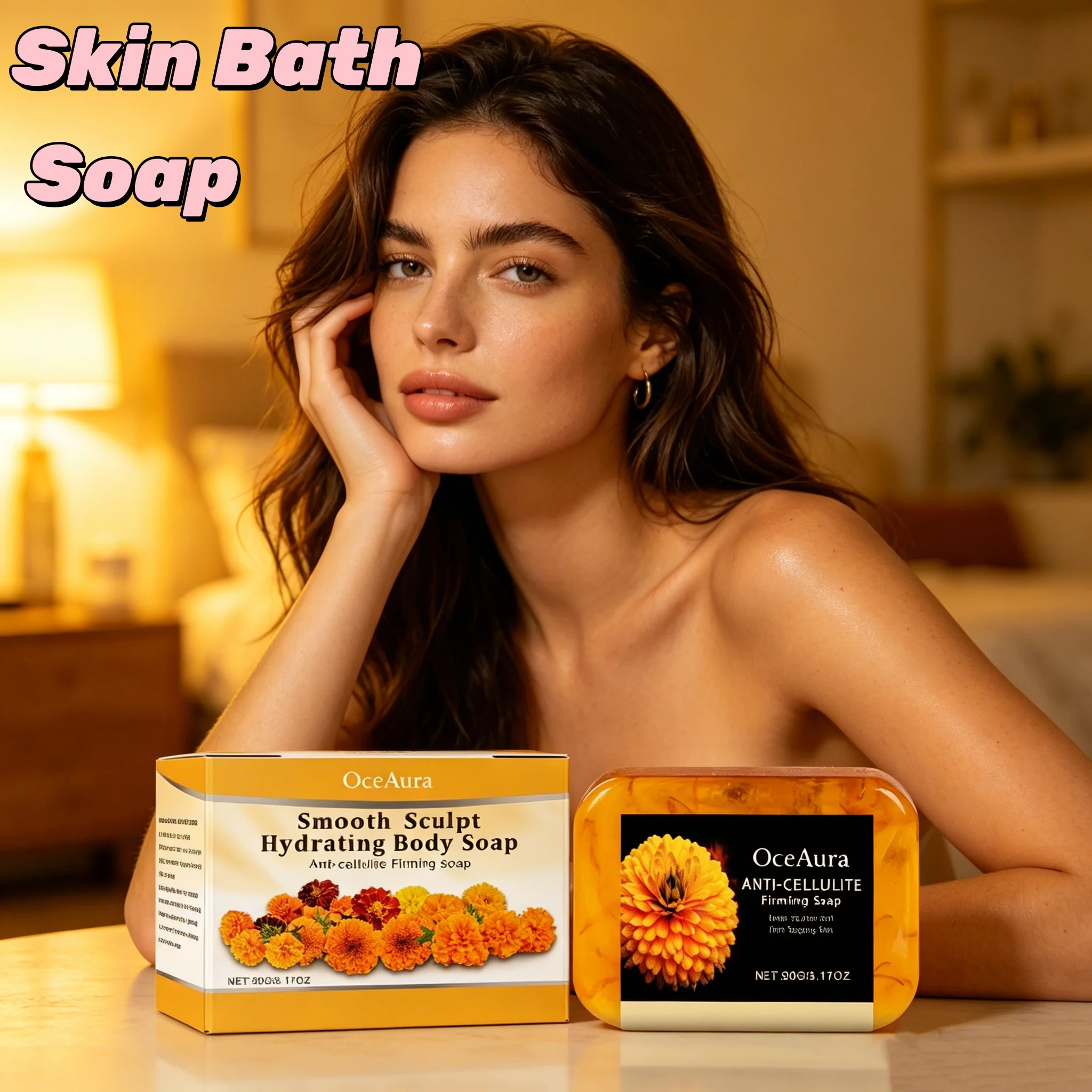 Natural Extract Anti-Cellulite Soap Moisturizing Nourish Dry Skin Body Skin Remove Orange Peel Deep Clean Exfoliating Soap