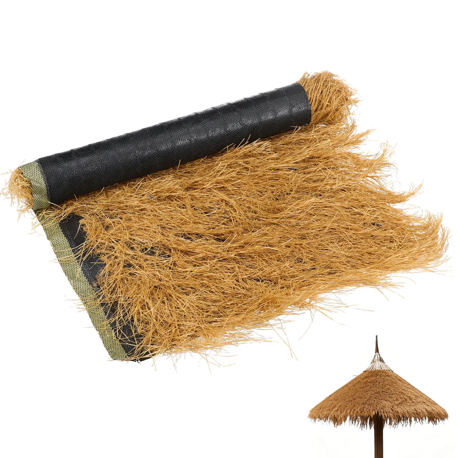 Picture 3: Artificial Roof Thatch Grass Micro Garden Rug Simulated Thatch Roof Shade Thatch Roof ornament Garden Patio Cover Decoration