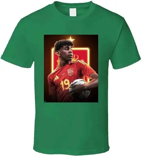 Yamal Spanien # 19 Star Player Soccer GOAT Football Europa Unisex T-Shirt Y2k Spanish Football Prodigy Fan Tee Geschenk Herren Damen Tops – Detail 17