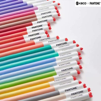 KACO First PANTONE Kawaii Gel Pens ,2pcs Black Dual Ball Annual Color Rotating Canetas High Value aesthetic papeleria Best Gifts