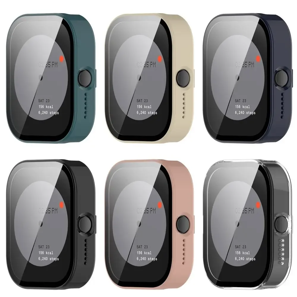 Vidrio templado HD + funda de PC para CMF Watch Pro, carcasa protectora de pantalla de parachoques de cobertura completa para CMF de Nothing Watch Pro, accesorios