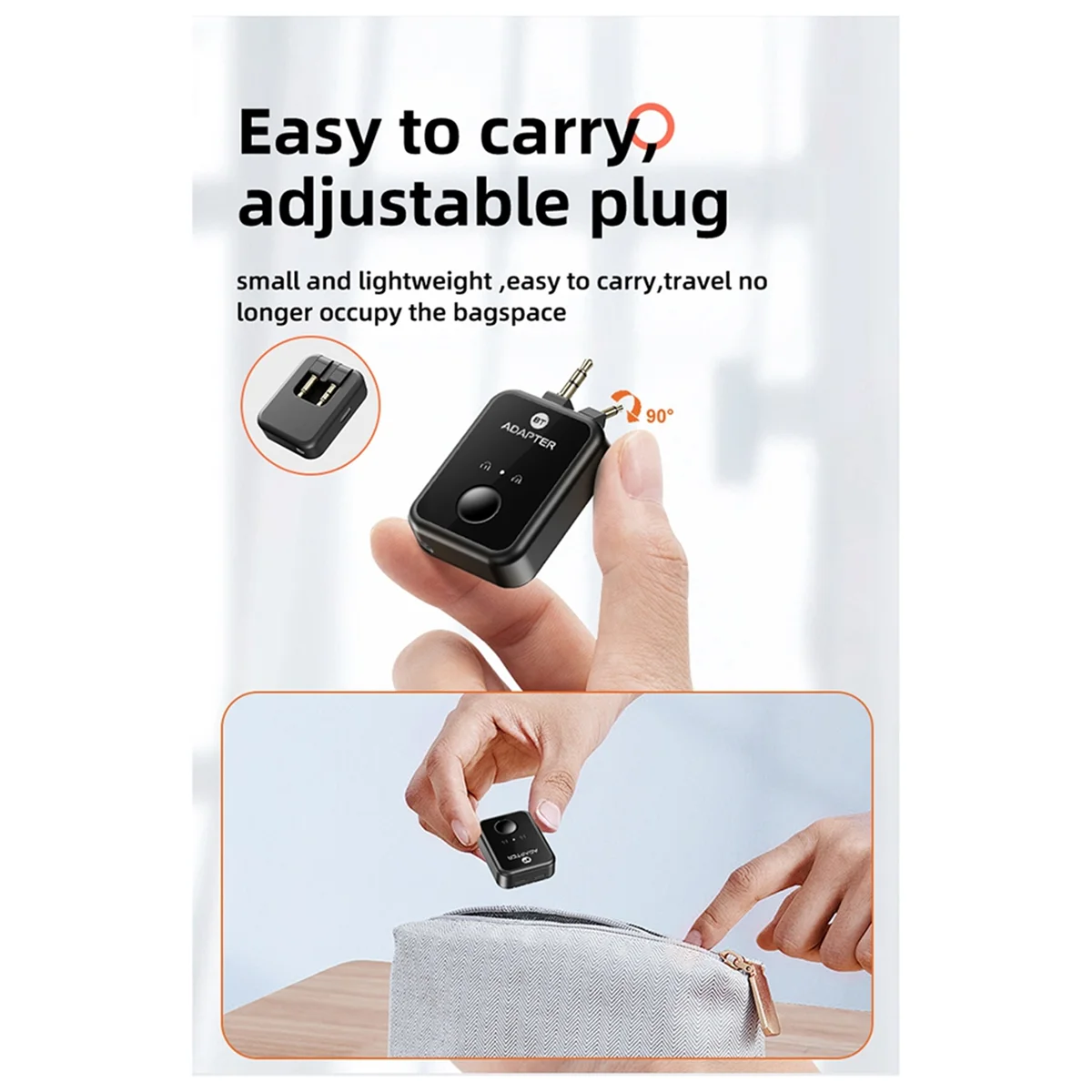 A14M New Bluetooth Launcher Two -in -One 5.3 Non -Destructive Headset Aircraft Plug Audio Conversion Adapter 3.5mm AUX