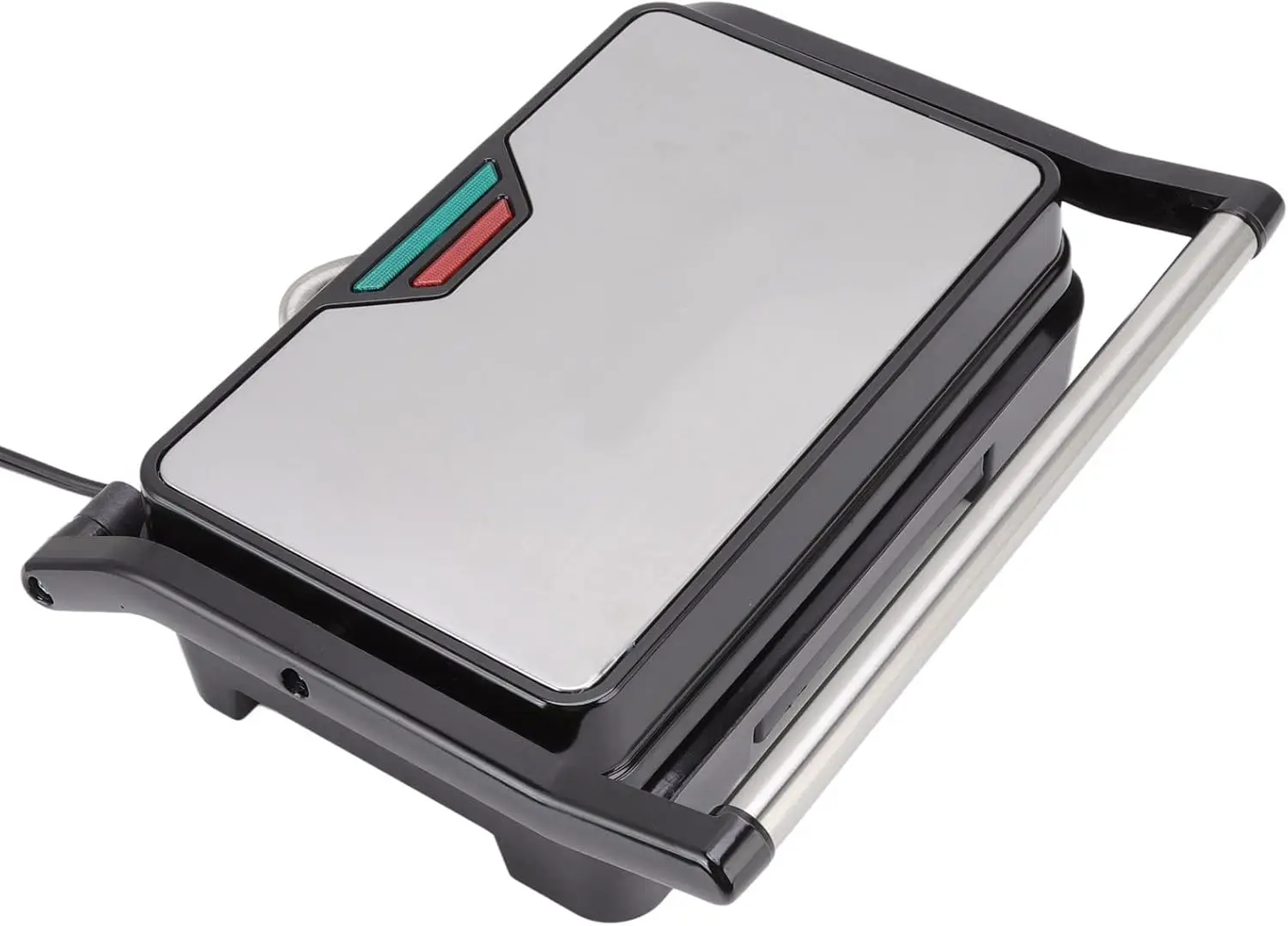 صانع بانيني 850 وات تسخين مزدوج الجوانب سهل التنظيف، ماكينة ضغط بانيني للشواية، قابس أمريكي 110 فولت