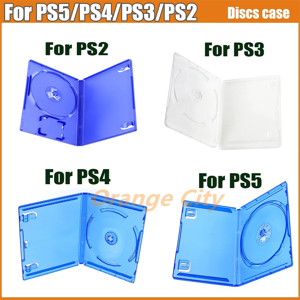 Caja de almacenamiento de discos CD/DVD para PS4/PS5/PS3/PS2, caja protectora para juegos de PlayStation 4 y 5, funda para discos de juego.